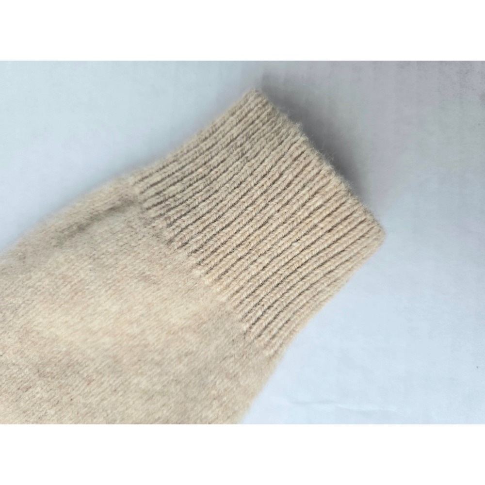 UNIQLO Comptoir Lightweight Lambswool Sweater Beige Women's M French Girl Style - Picture 7 of 7